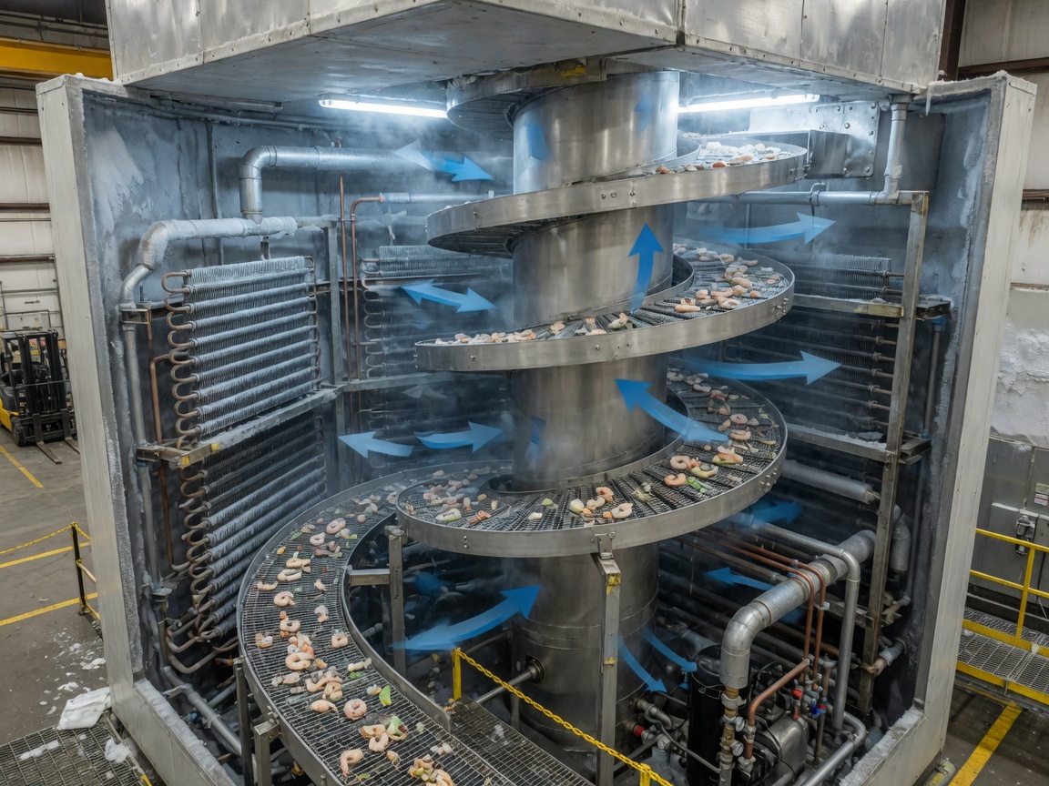 Spiral IQF freezer guide: how it works, key features, and selection tips