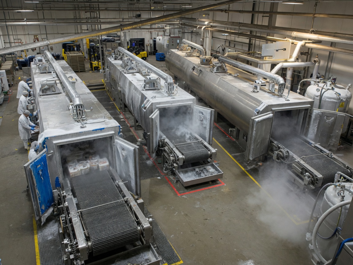 Industrial freezing tunnels: how to choose, compare, and optimize for your production line