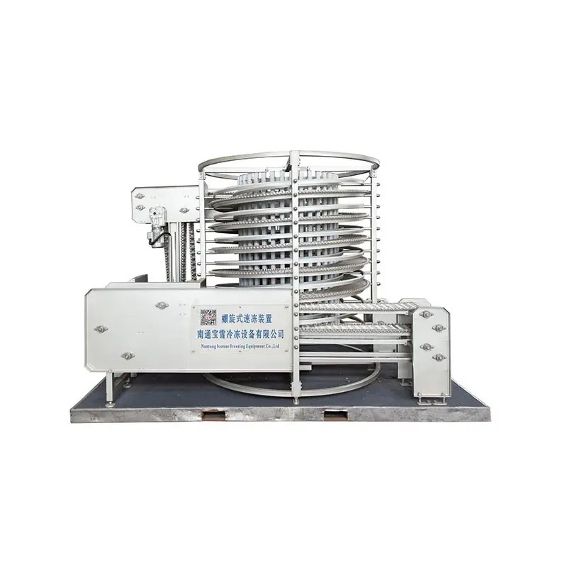 IQF Spiral Freezer for Seafood, Fish, Poultry, Meat