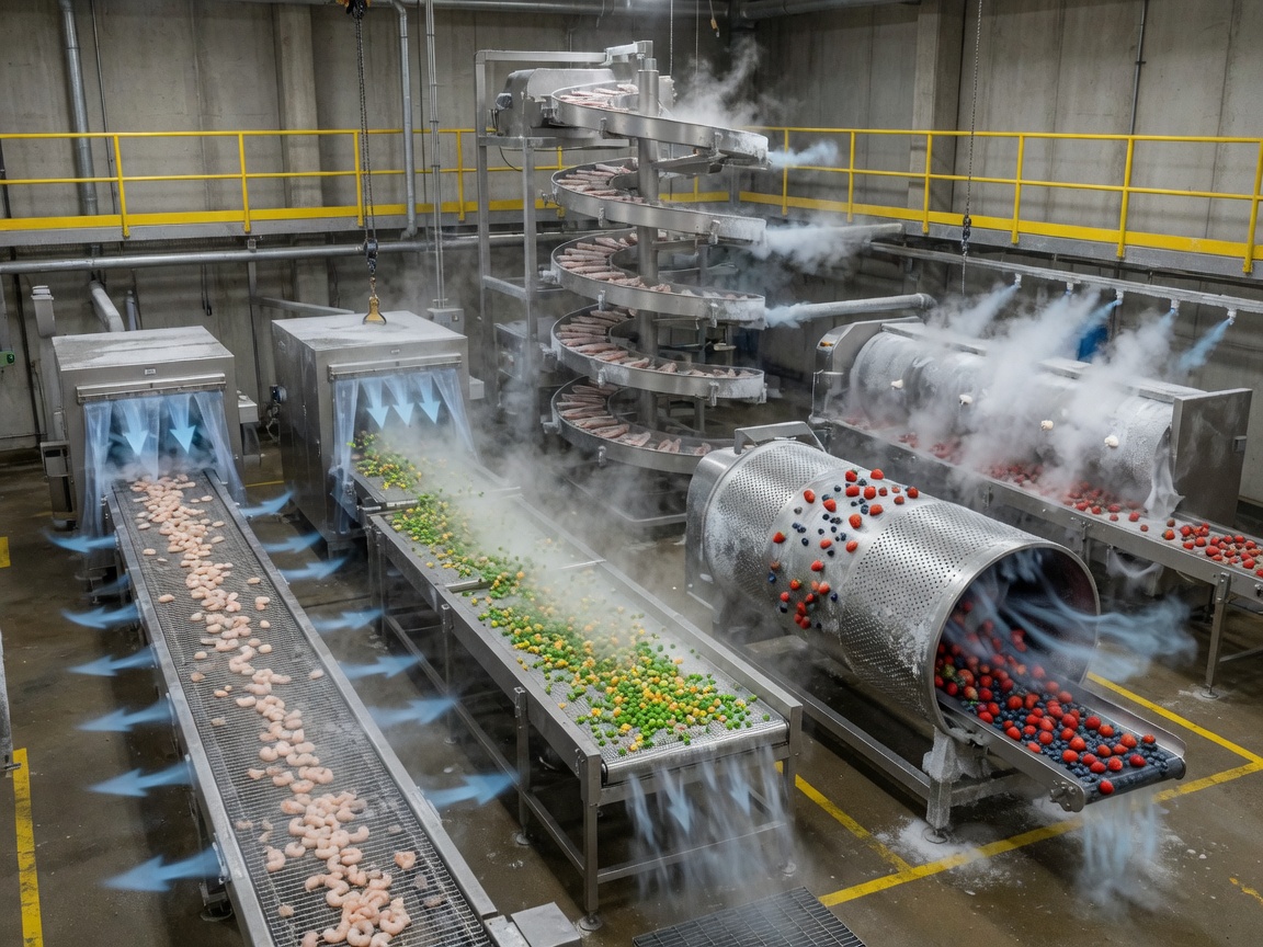 IQF tunnel freezer guide: how it works, types & selection tips
