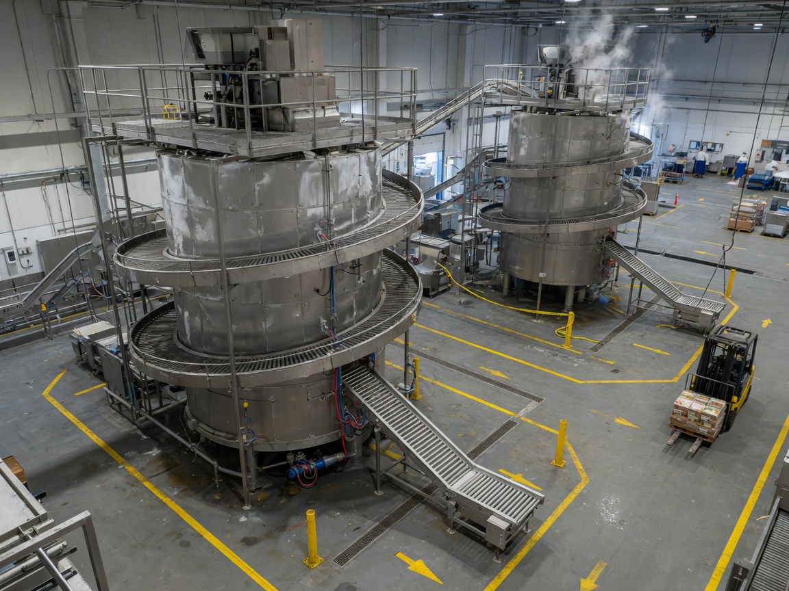 Double spiral freezer guide: how to choose the right model for food processing